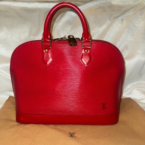 Louis Vuitton Handbags - LOUIS VUITTON ALMA EPI LEATHER HANDBAG